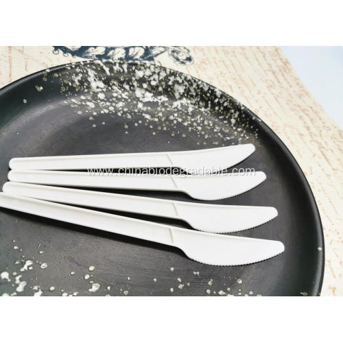 Compostable Cornstarch PLA Cutlery Knife Utensils